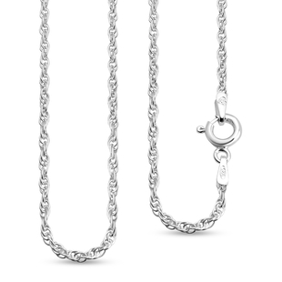 Sterling Silver Prince of Wales Chain (Size 30) With Spring Clasp.
