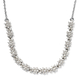 Lustro Stella Platinum Overlay Sterling Silver Necklace (Size 18) Made with Finest CZ 3.54 Ct