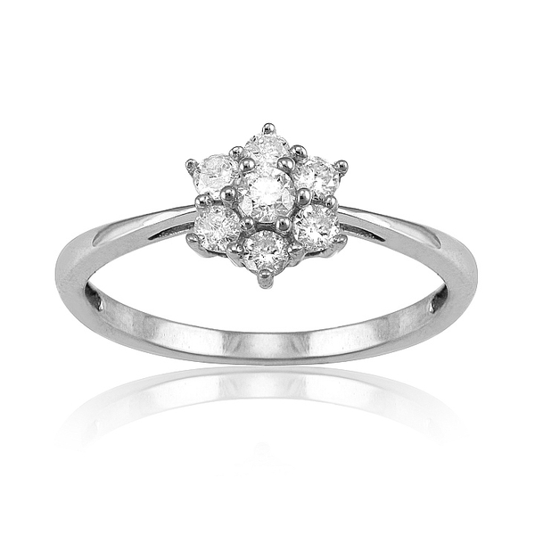 Close Out Deal 14K W Gold Diamond Ring  0.330 Ct.
