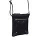 Assots London Janet 100% Genuine Leather Croc Pattern Crossbody Bag (Size 25x21 cm) - Black