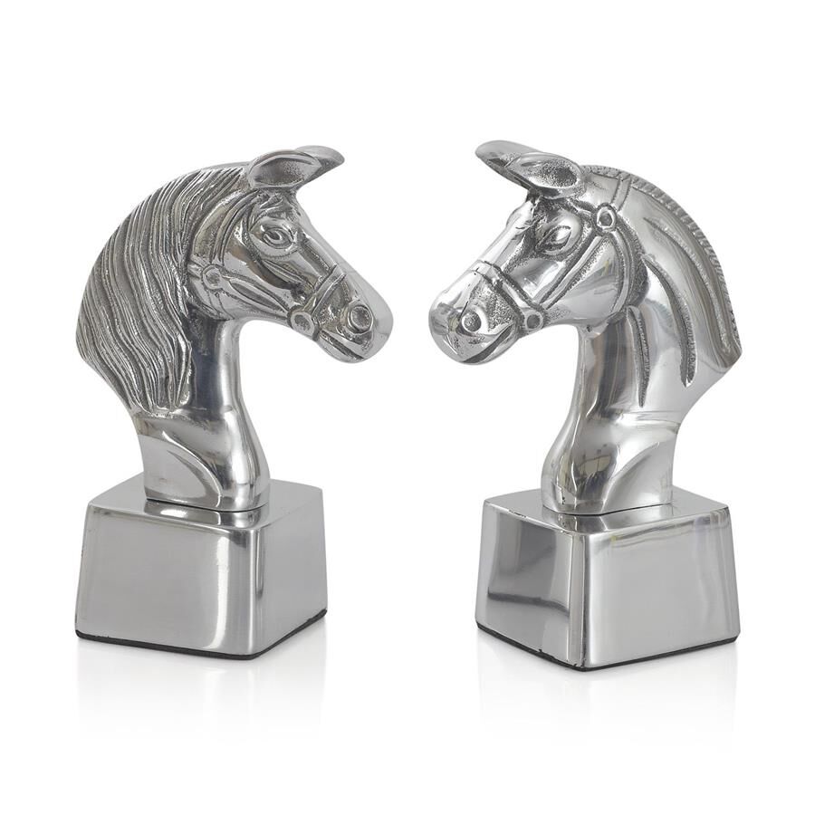 (Option 2) Home Decor - Horse Shape Aluminium Bookend