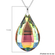 Simulated Mystic Topaz Pendant with Chain (Size 24) in Silver Tone
