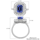 RHAPSODY 950 Platinum AAAA Tanzanite and Diamond (VS/E-F) Ring 3.23 Ct, Platinum Wt. 6.21 Gms