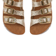 LOTUS Turin Leopard Print Triple Adjustable Strap Flat Mule Sandals (Size 6) - Gold
