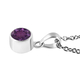 2 Piece Set - Amethyst Pendant and Hook Earrings in Platinum Overlay Sterling Silver With Stainless Steel Chain ( Size 20), 2.82 Ct. Silver Wt. 5.50 Gms