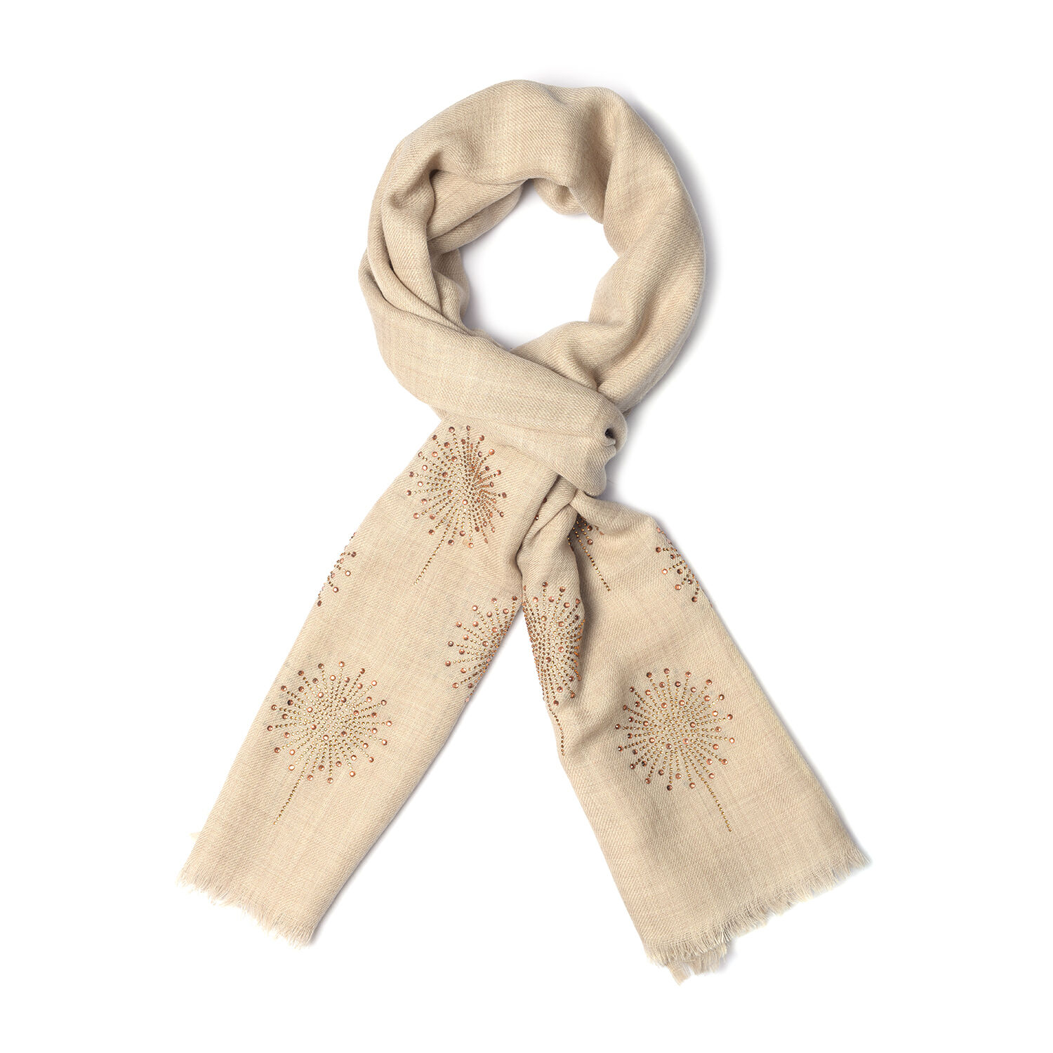 Wool Blend Sequin Scarf