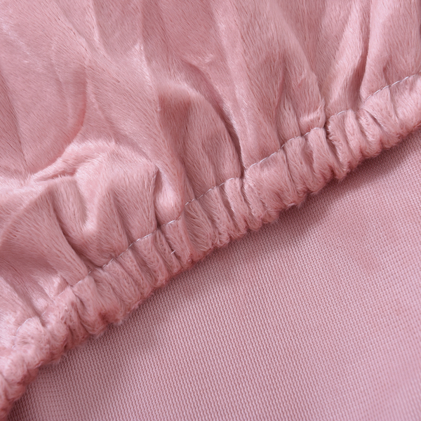 Serenity Night Dusky Pink Fitted Sheet (Size 150x200+30cm) - KING