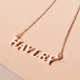 Personalised Name Necklace in Brass Font- Times New Roman, Size- 18+2"