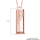 Rose Gold Overlay Sterling Silver Necklace (Size 20), Silver wt 7.78 Gms