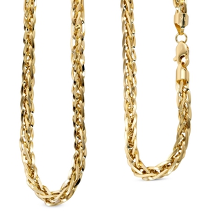 Vegas CloseOut-9K Yellow Gold Spiga Necklace (Size - 22),  Gold Wt. 10.00 Gms