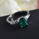 RHAPSODY AAAA Premium Emerald & Diamond (VS/ E-F) Ring 1.35 Ct