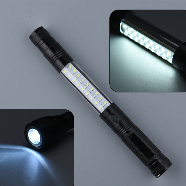 Multi Function LED Flex Flash Torch with Magnet (3xAAA Not included) - Black