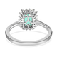RHAPSODY 950 Platinum AAAA Boyaca Colombian Emerald and Diamond (VS/E-F) Ring 1.35 Ct.