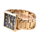 GENOA Automatic Movement 5 ATM Water Resistant Watch with Chain Strap and Butterfly Buckle Clasp in Gold Tone