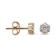 14K Yellow Gold Natural Yellow Diamond (SI/I1) Stud Earrings (with Push Back) 0.50 Ct.