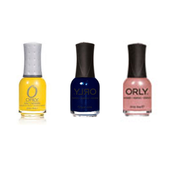 Orly Nail Polish Trio- In the Navy 18ml Toast the Couple-18ml and Hook up-18ml