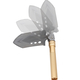 12 in 1 Multi-Purpose Folding Extra Strong Garden Spade / Shovel - Golden