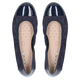 Caprice Leather Ballerina Shoe in Navy (Size 3)