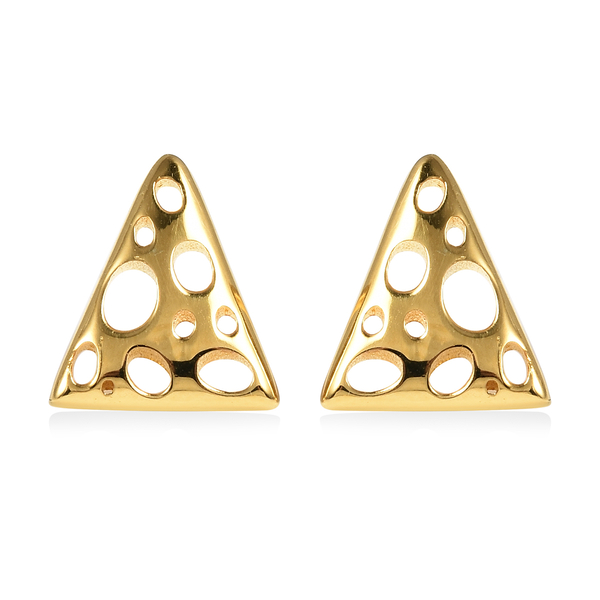 RACHEL GALLEY Yellow Gold Overlay Sterling Silver Earrings  (with Push Back)