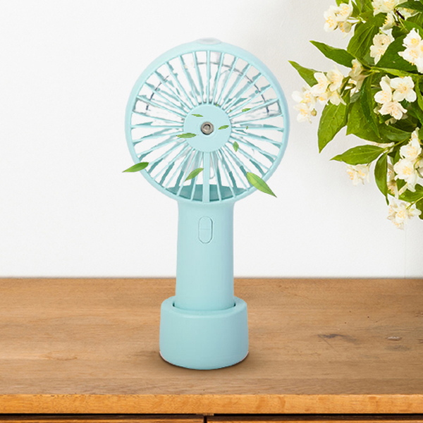 Air Cooling Fan with Mist Spray - Blue