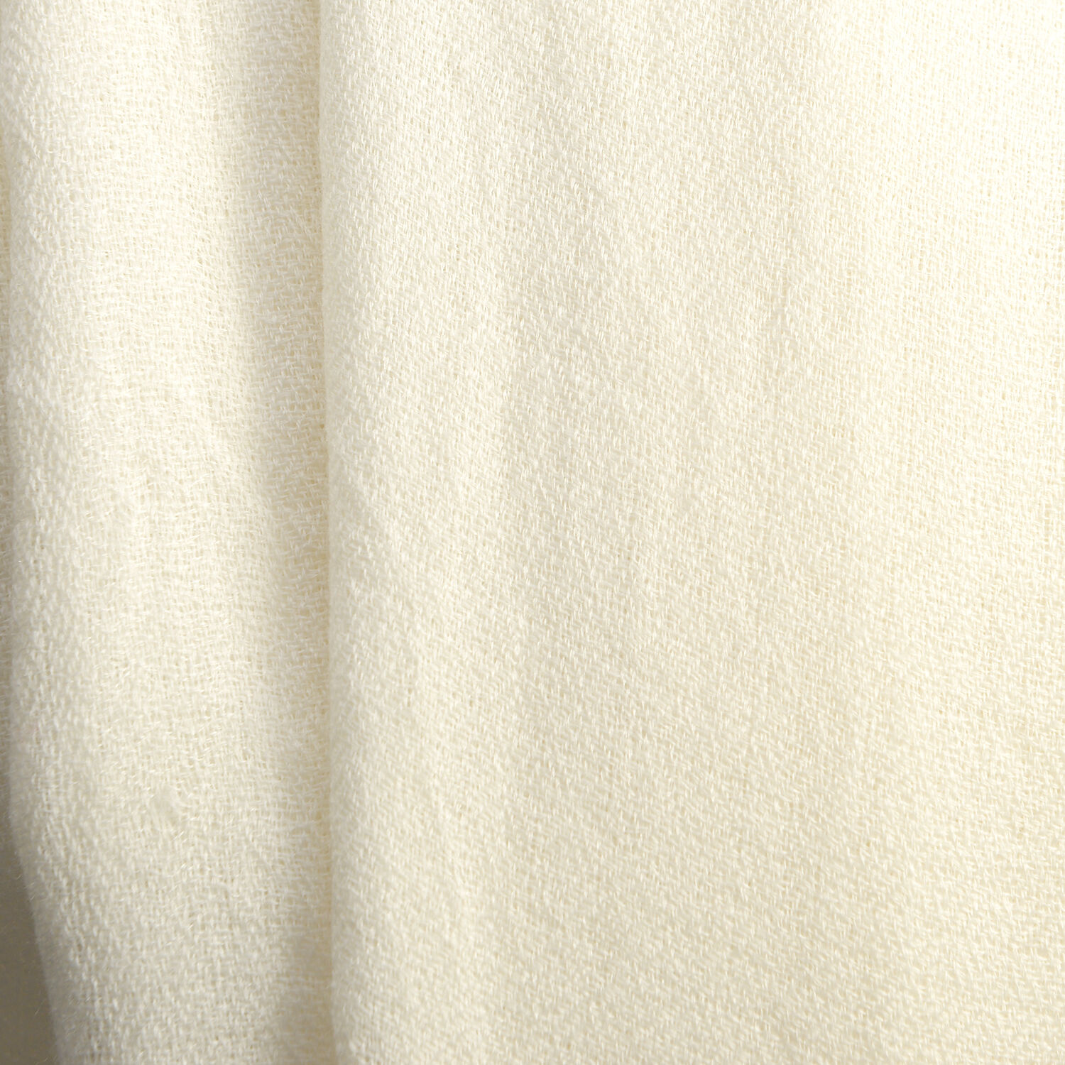 100% Cashmere Wool White Colour Scarf (Size 190x70Cm)