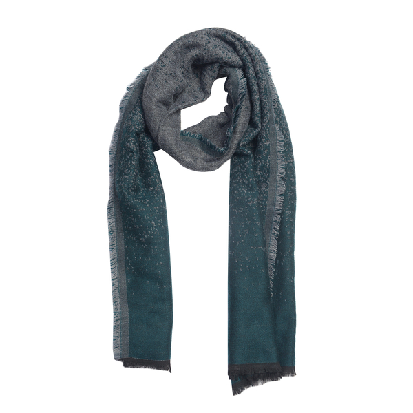 Close Out Deal- Blue and Grey Colour Scarf (Size 185x70 Cm)