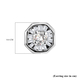 9K White Gold SGL Certified Diamond (Rnd and Bgt) (I3/G-H) Stud Earrings (with Push Back) 0.28 Ct.
