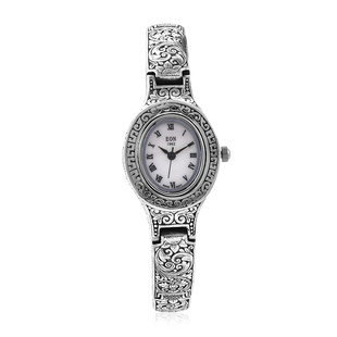 Royal Bali Collection EON 1962 Swiss Movement Water Resistant Watch (Size 7.25) in Sterling Silver, 