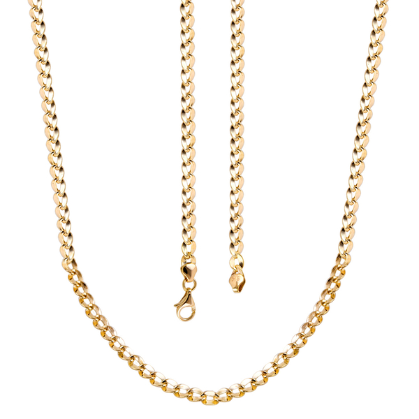 Royal Bali Collection - 9K Yellow Gold Twisted Curb Necklace (Size - 20), Gold Wt. 5.10 Gms