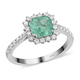 RHAPSODY 950 Platinum AAAA  AGI Certified Boyaca Colombian Emerald and Diamond (VS/E-F) Ring 1.50 Ct