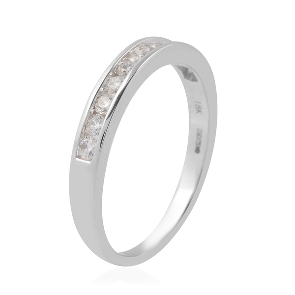 ILIANA 18K White Gold SGL Certified Diamond (SI/G-H) Ring 0.50 Ct.