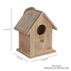 Handmade and Carved Mango Wood Hanging Outdoor Bird House