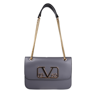 19V69 ITALIA by Alessandro Versace Shoulder Bag with Magnetic Closure (Size 24x15.5x6Cm) - Grey