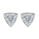 RHAPSODY 950 Platinum IGI Certified Diamond (VS/E-F) Stud Earrings (with Screw Back) 0.50 Ct.