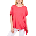 NOVA of London Coral Scoop Neck Side Tie Top ( size up to 20)
