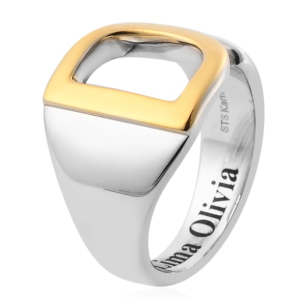 Personalised Engravable Initial D Ring