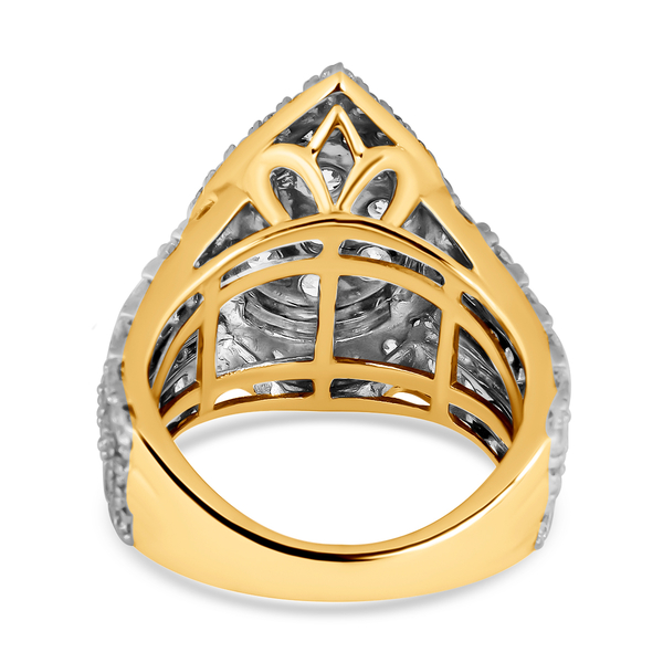 New York Close Out Deal- 14K Yellow Gold Diamond (SI/I2/G-H) Ring 4.03 Ct, Gold Wt. 11.50 Gms