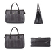 PASSAGE Stylish Crocodile Skin Pattern Travel Bag with Shoulder Strap and Zipper Closure (Size 47x22x33cm) - Grey