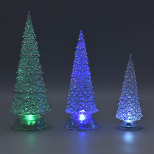 Set of 3 - Christmas LED Tree Light - Green