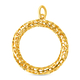 RACHEL GALLEY - 18K Vermeil Yellow Gold Overlay Sterling Silver Lattice Circle Of Life Pendant, Silv