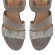 Lotus Ashlyn Open Toe Wedge Sandals (Size 3) - Grey