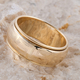 Italian Made - 9K Yellow Gold Greek Key Band Ring. Gold Wt 2.60 Gms