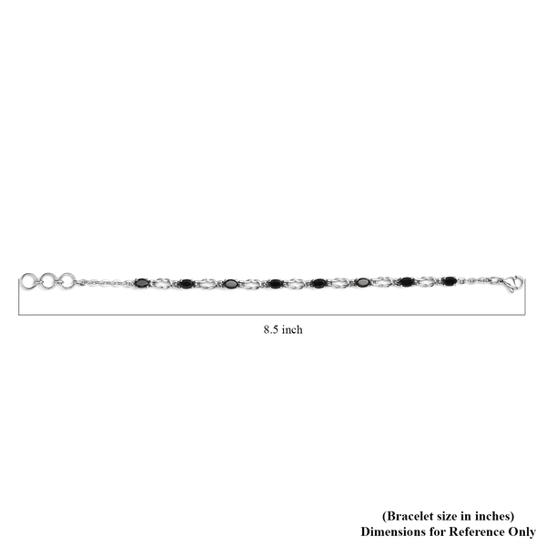 Boi Ploi Black Spinel Bracelet (Size - 8.5 with Extender) 4.85 Ct.