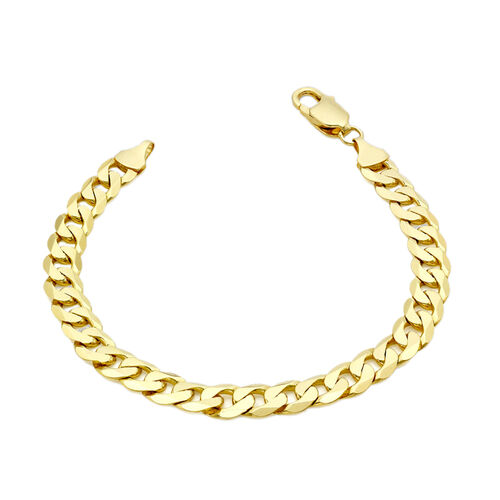 Hatton Garden Close Out Curb Bracelet in 9K Yellow Gold 13.01 Grams 8