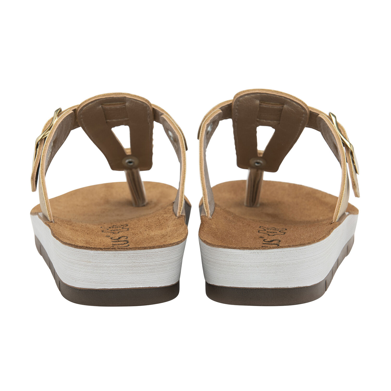 Lotus Leopard Print Palermo Toe-Post Sandals   - Gold