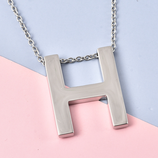 Initial H Necklace (Size - 20) in Stainless Steel