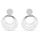 Earrings (With Push Back) in Silver Tone