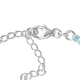 Paraiba Apatite Bracelet (Size 6.5 with 2 inch Extender) in Sterling Silver