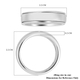 Platinum Overlay Sterling Silver Spinner Ring
