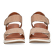 CAPRICE Comfortable Flat Sandal (Size 5) - Taupe